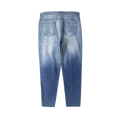 Men's ripped blue jeans