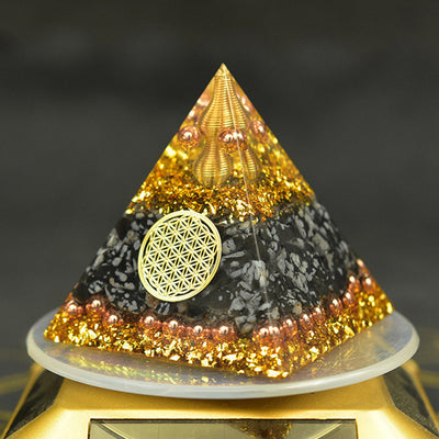 Reiki Orgonite Energy Orgon Pyramid Gathering Fortune Helping Soothe the soul Chakra Resin Decorative Craft Jewelry Cube