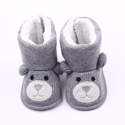 Wholesale autumn winter new bear knitting plus baby shoes, toddler shoes, baby shoes, boots 1734