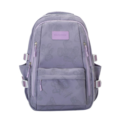 Cute Bears Print Backpack Fashion Versatile Large Capacity Travel Bags Women Junior High School Students Schoolbag Girls Campus Bag