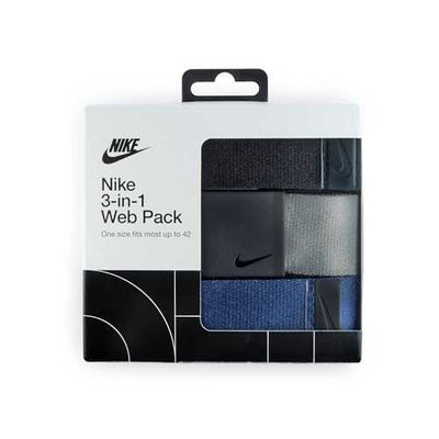 Nike Men's 3 Pack Golf Web Belt-Noubelkit