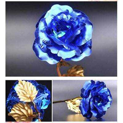 Forever Rose Golden Rose, Gold Dipped Rose 24K Rose Flower with Gifts-Noubelkit