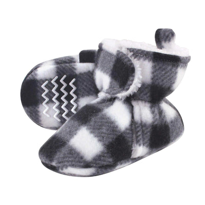Baby Booties Hudson Baby Unisex Baby Cozy Fleece & Faux Sherpa Booties-Noubelkit