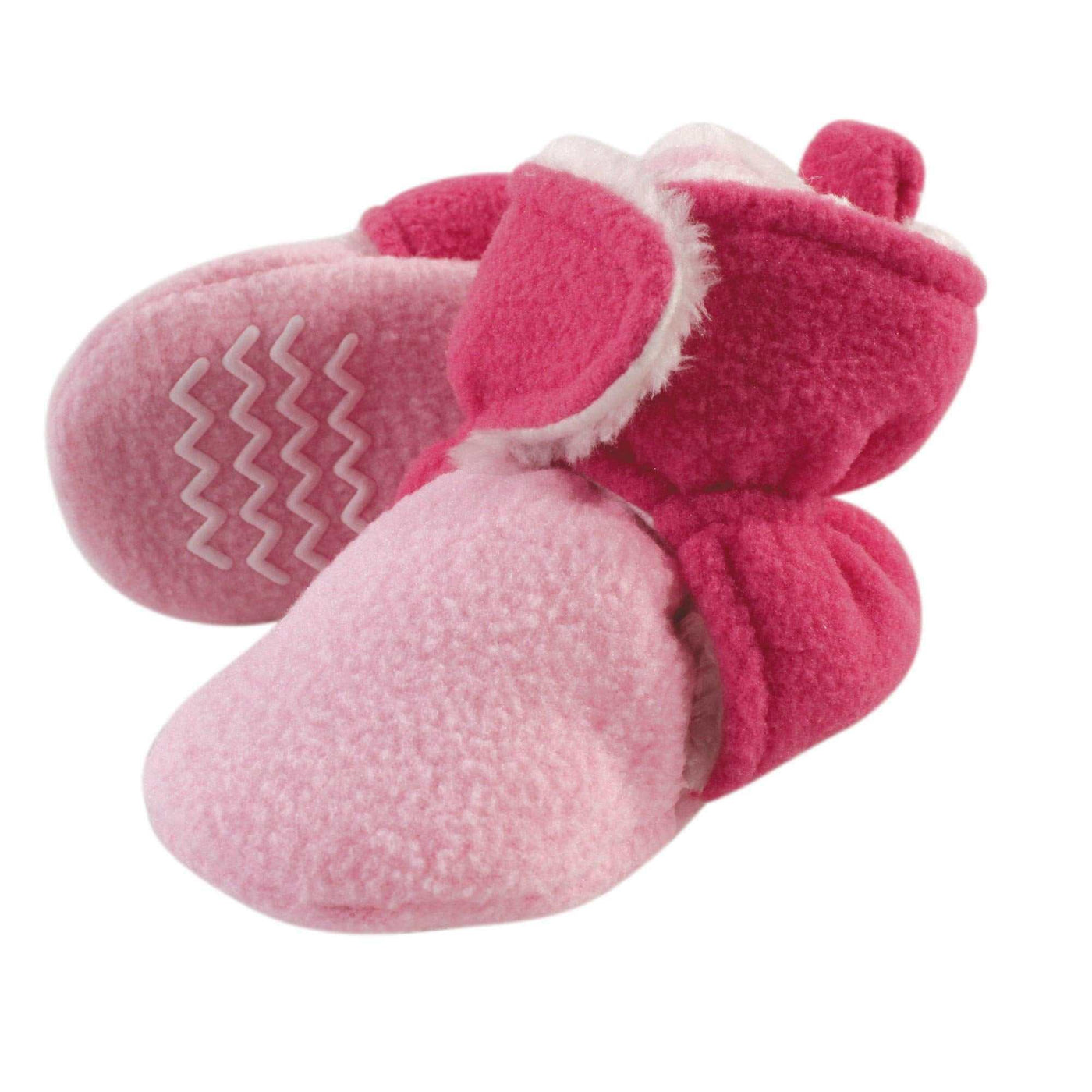 Baby Booties Hudson Baby Unisex Baby Cozy Fleece & Faux Sherpa Booties-Noubelkit