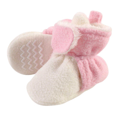 Baby Booties Hudson Baby Unisex Baby Cozy Fleece & Faux Sherpa Booties-Noubelkit