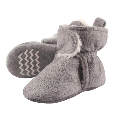 Baby Booties Hudson Baby Unisex Baby Cozy Fleece & Faux Sherpa Booties-Noubelkit