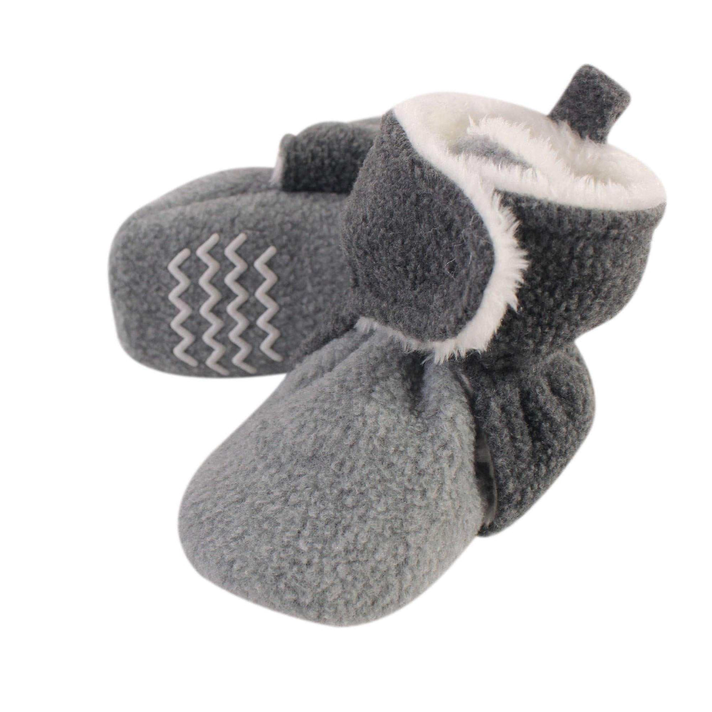 Baby Booties Hudson Baby Unisex Baby Cozy Fleece & Faux Sherpa Booties-Noubelkit
