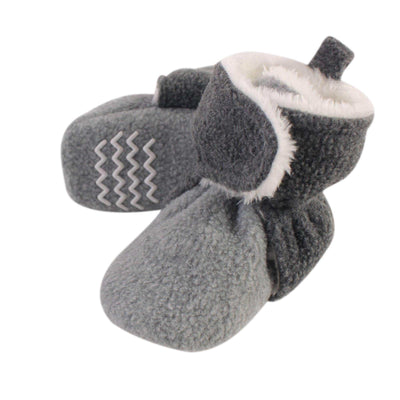 Baby Booties Hudson Baby Unisex Baby Cozy Fleece & Faux Sherpa Booties-Noubelkit