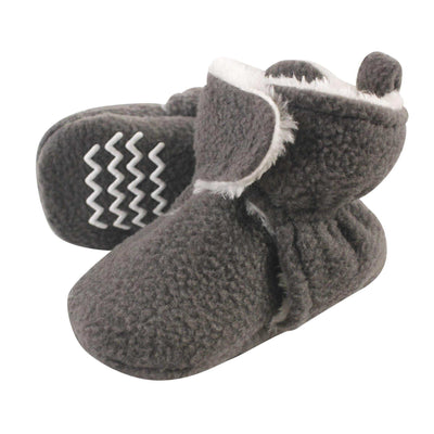Baby Booties Hudson Baby Unisex Baby Cozy Fleece & Faux Sherpa Booties-Noubelkit