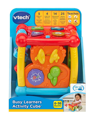 Learners Cube VTech Busy Learners Activity Cube, Purple busy  Learner-Noubelkit