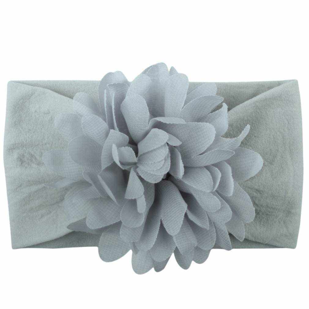 Head Wrap Chiffon Flowers Newborn Infant Nylon Headbands Toptim Babies-Noubelkit
