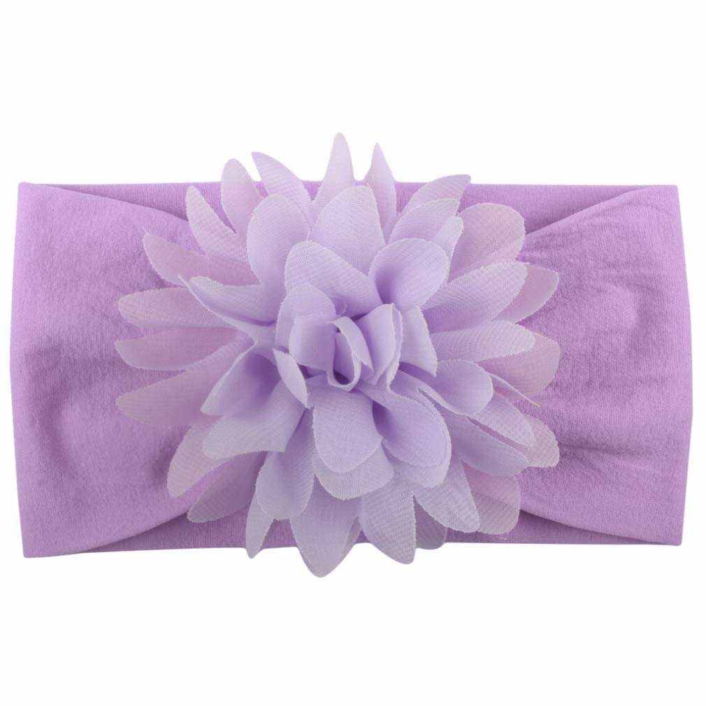 Head Wrap Chiffon Flowers Newborn Infant Nylon Headbands Toptim Babies-Noubelkit