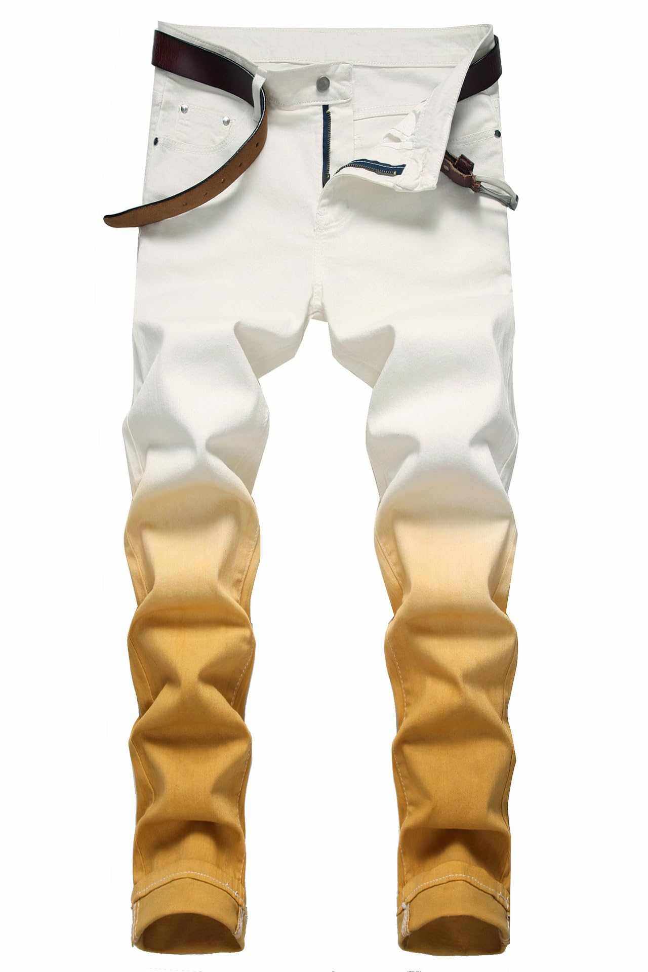 Jeans Skinny Denim Pants baylvn Men's Casual Printed Slim Fit skinny-Noubelkit