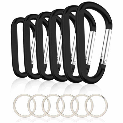 Black Carabiner Clip-Noubelkit