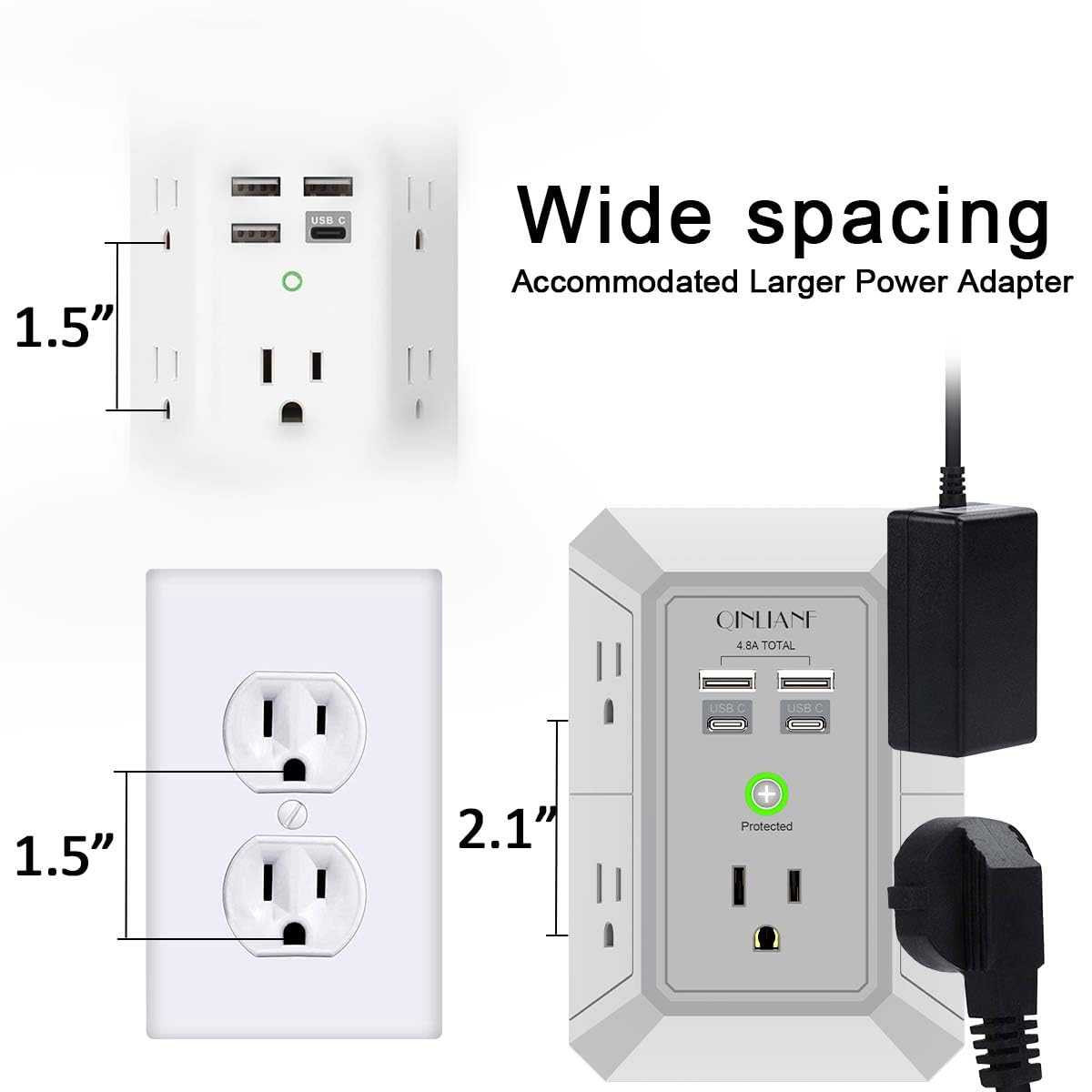 QINLIANF Surge Protector-Noubelkit