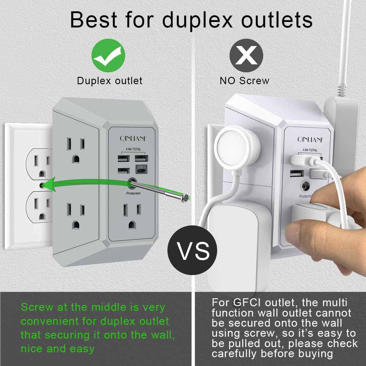 QINLIANF Surge Protector-Noubelkit