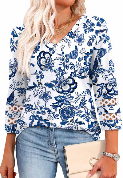 34 length sleeve tops-Noubelkit