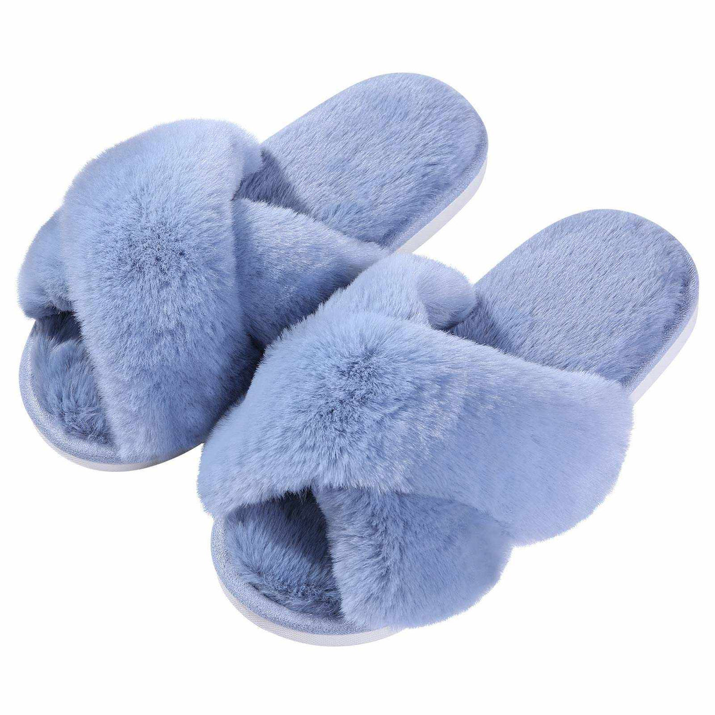 Fuzzy house slippers-Noubelkit