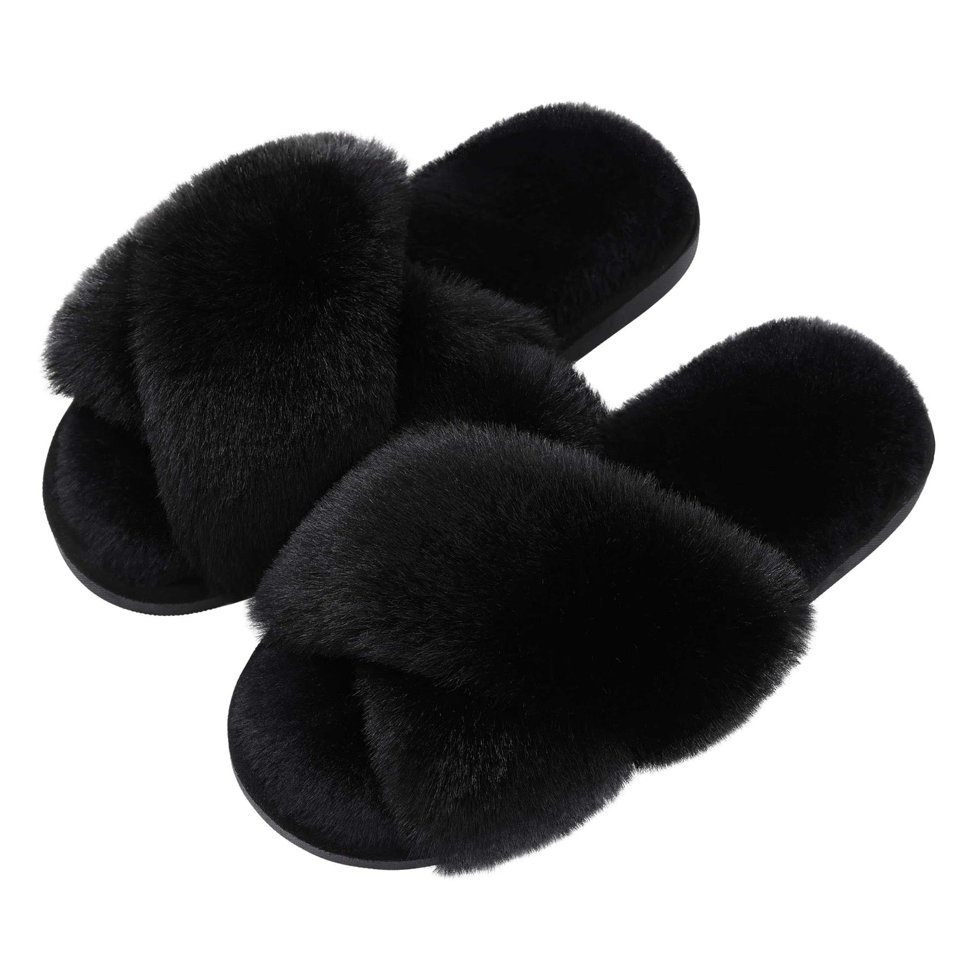 Fuzzy house slippers-Noubelkit