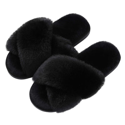 Fuzzy house slippers-Noubelkit