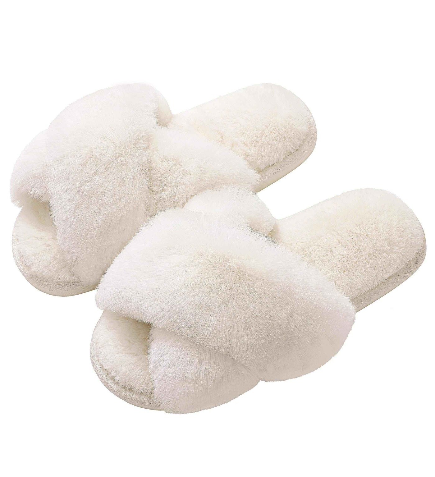 Fuzzy house slippers-Noubelkit
