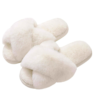 Fuzzy house slippers-Noubelkit
