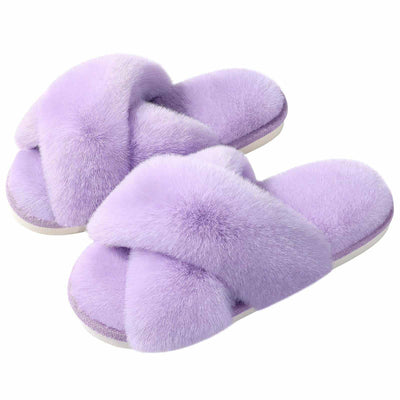 Fuzzy house slippers-Noubelkit