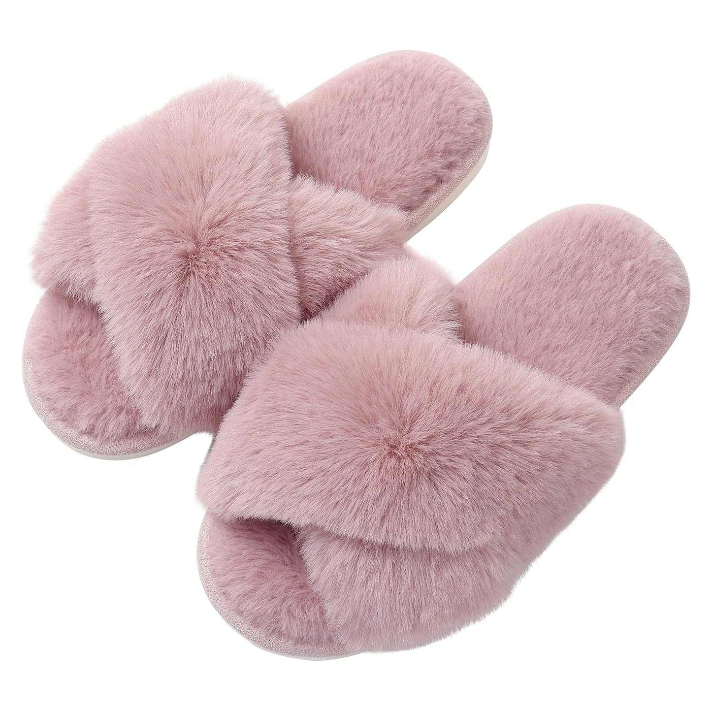 Fuzzy house slippers-Noubelkit