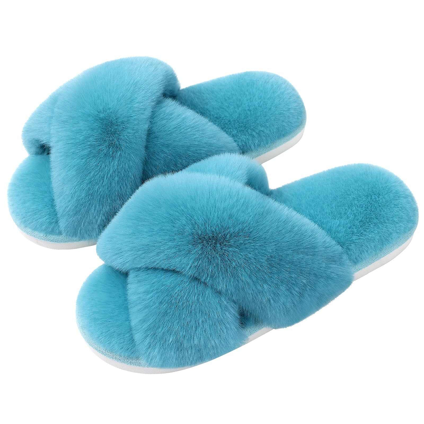 Fuzzy house slippers-Noubelkit