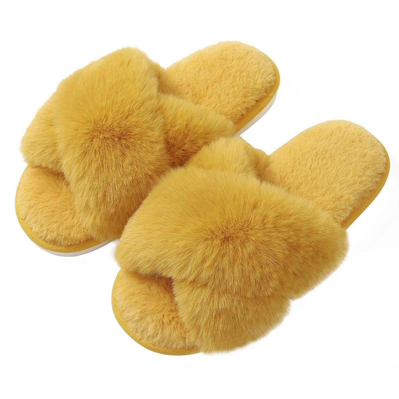 Fuzzy house slippers-Noubelkit