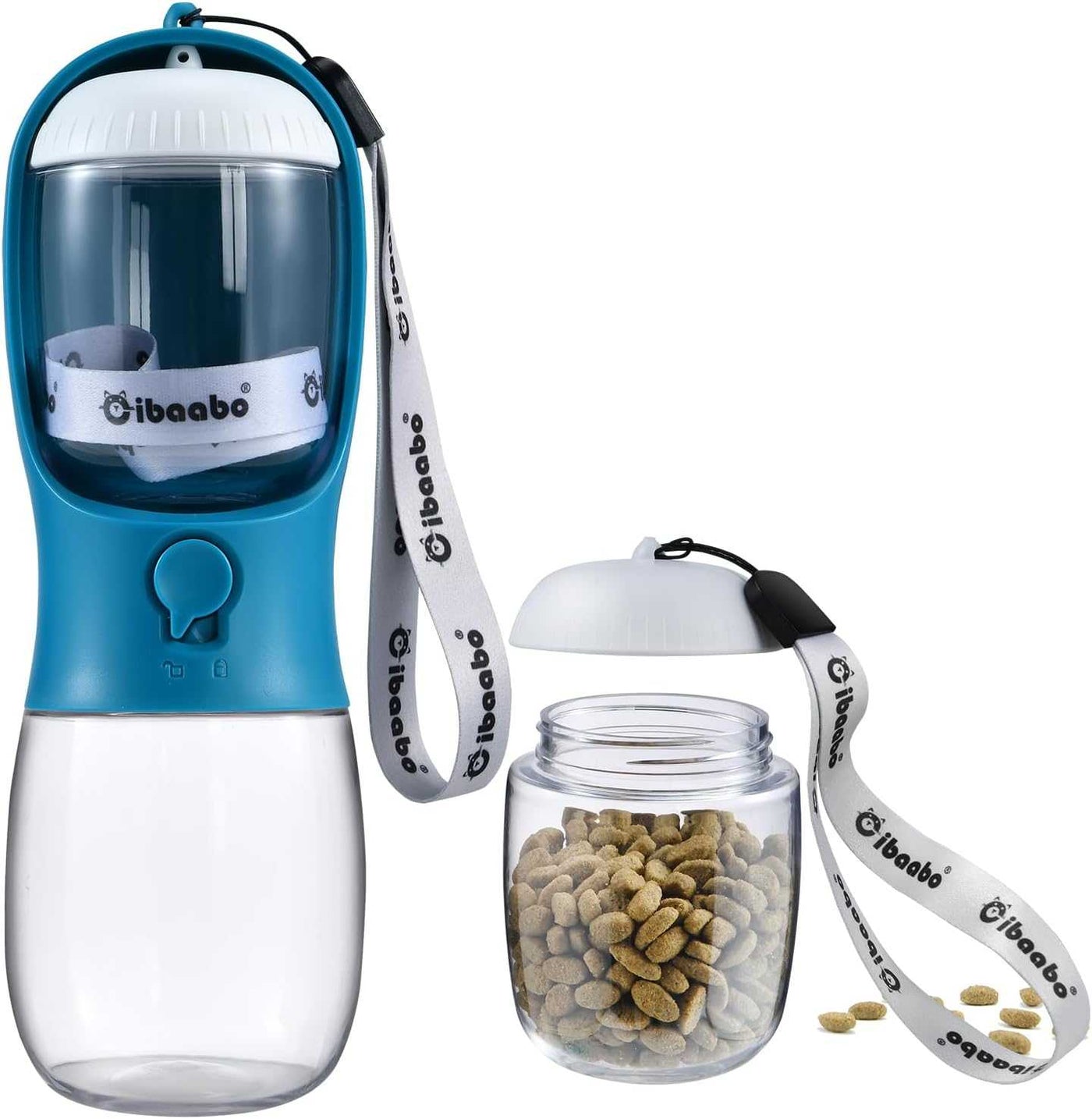 Dog Water Bottle with Food Container-Noubelkit