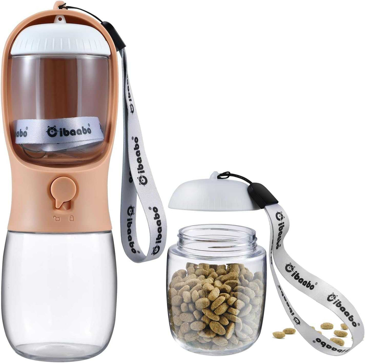 Dog Water Bottle with Food Container-Noubelkit