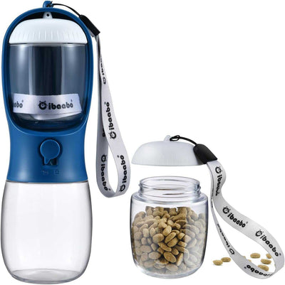Dog Water Bottle with Food Container-Noubelkit