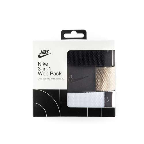 Nike Men's 3 Pack Golf Web Belt-Noubelkit