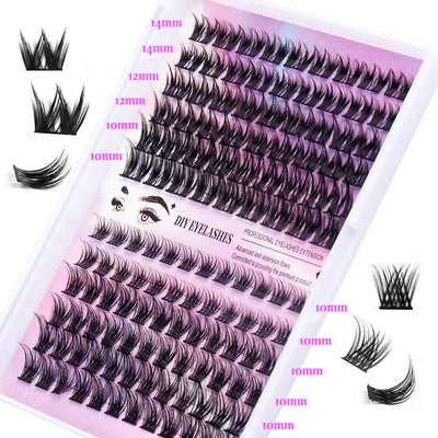 Segmented Hairy Fishtail Wheat Lazy Trilogy False Eyelashes