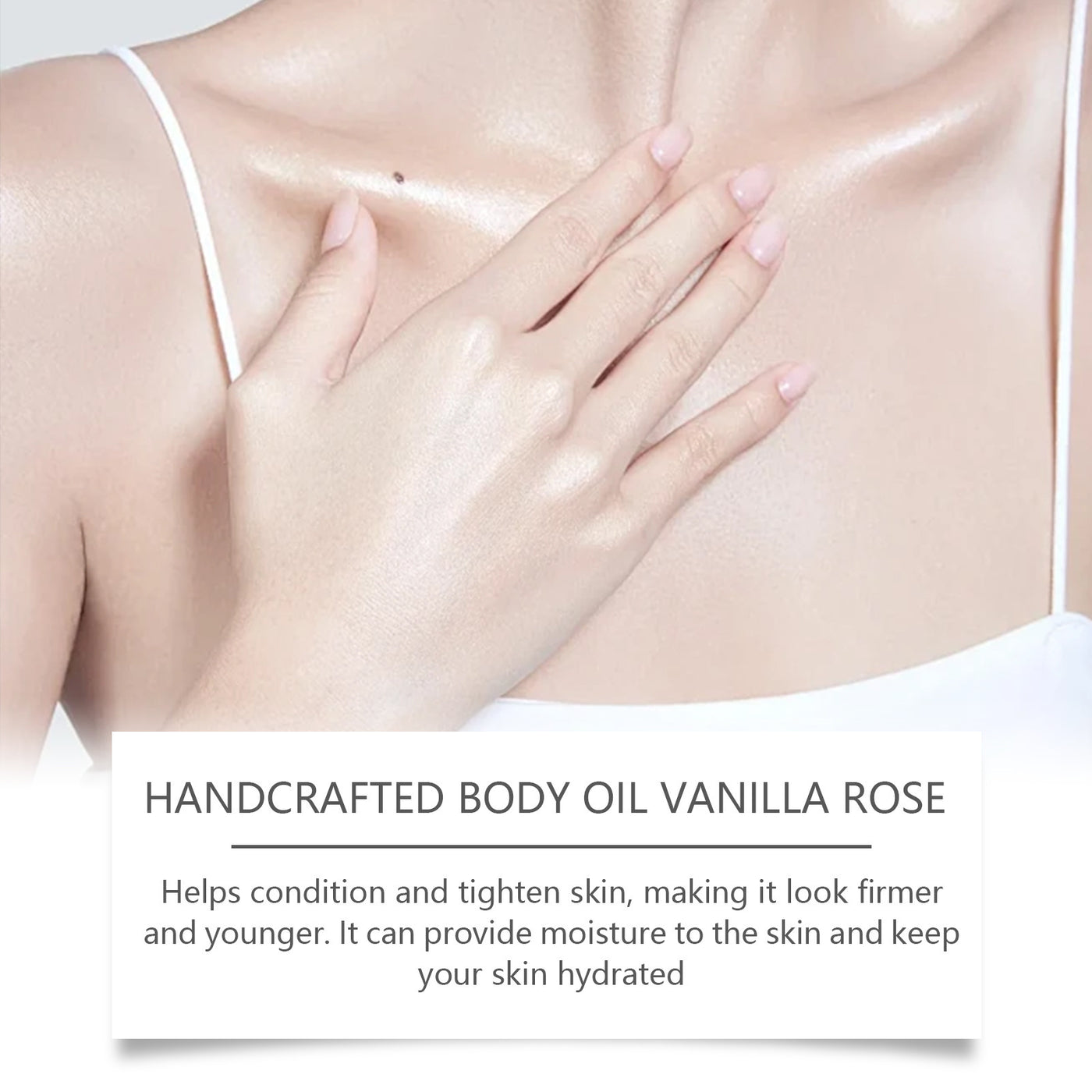 Handmade Vanilla Rose Body Oil Nourishing Skin