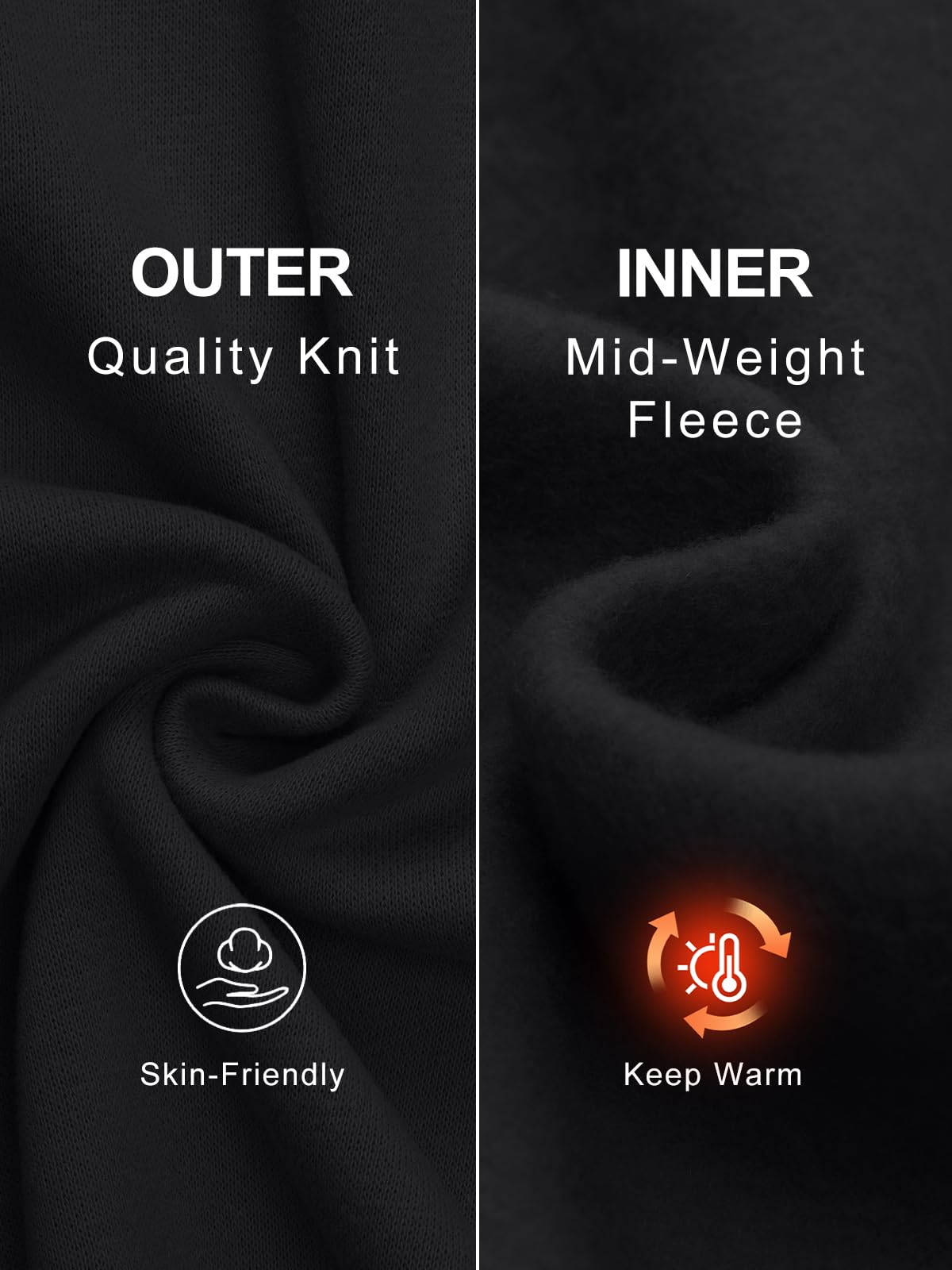 Trendy Queen Womens Wide Leg Fleece Lined Sweatpants - Noubelkit