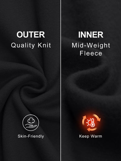 Trendy Queen Womens Wide Leg Fleece Lined Sweatpants - Noubelkit