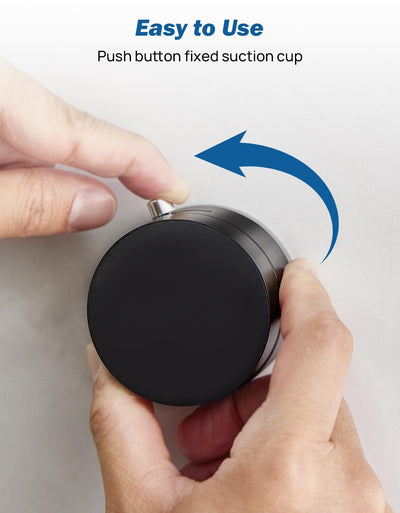 Shower Phone Holder, Reusable Suction Cup Phone Mount for Shower, Mirror, Kitchen, Window & Bathroom, Shower Phone Mount Compatible with iPhone 16, 15, 14, 13, 12 & All Phones - Noubelkit