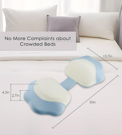 Pregnancy Pillows for Sleeping, Memory Foam Maternity Pillow Support for Back Belly HIPS, Adjustable Travel Wedge Pillow for Pregnant Women, Side Spleeping Pregnant Pillows with Cooling Pillowcase