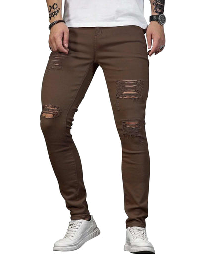 blue skinny jeans men
