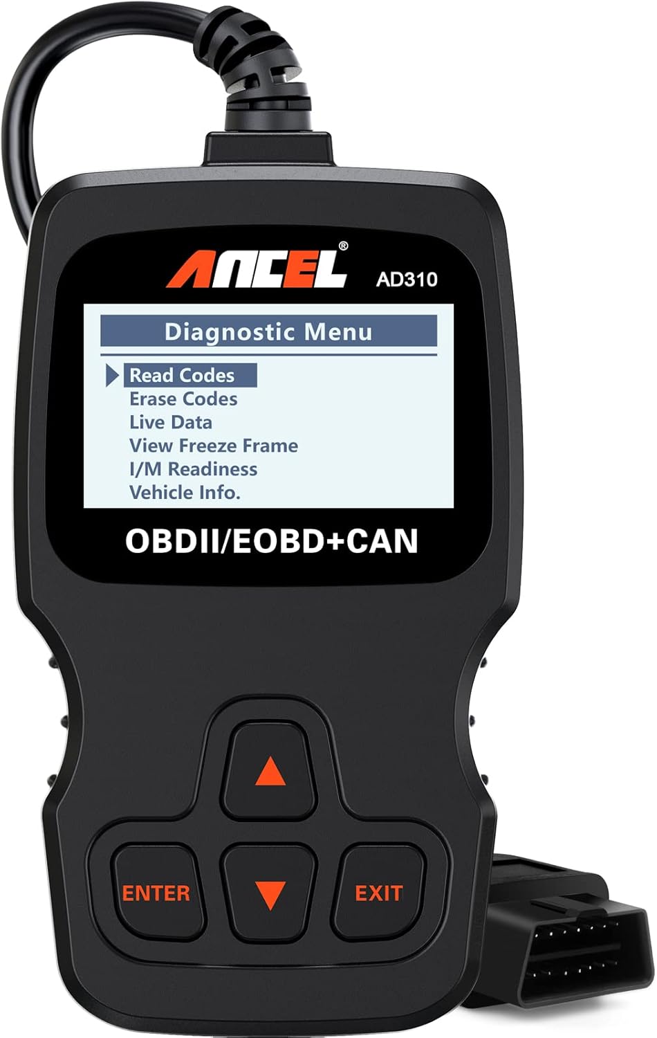 ANCEL AD310 Classic Enhanced Universal OBD II Scanner Car Engine Fault Code Reader CAN Diagnostic Scan Tool - Noubelkit