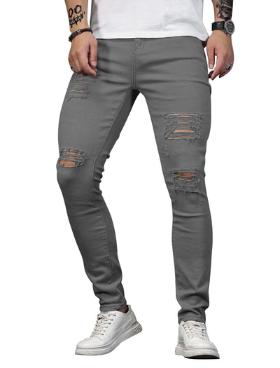 blue skinny jeans men