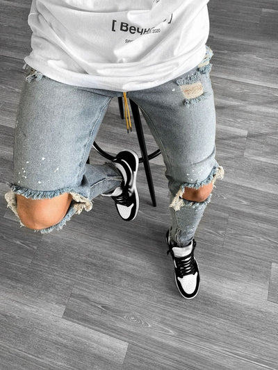 New men's paint jeans