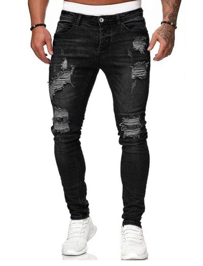 blue skinny jeans men