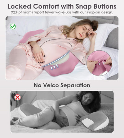 Pregnancy Pillows for Sleeping, Memory Foam Maternity Pillow Support for Back Belly HIPS, Adjustable Travel Wedge Pillow for Pregnant Women, Side Spleeping Pregnant Pillows with Cooling Pillowcase