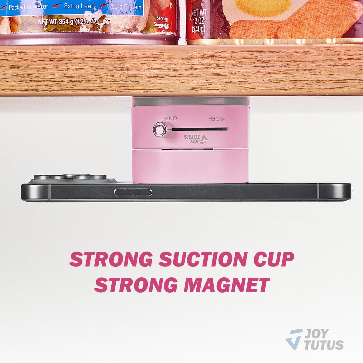 Shower Phone Holder, Reusable Suction Cup Phone Mount for Shower, Mirror, Kitchen, Window & Bathroom, Shower Phone Mount Compatible with iPhone 16, 15, 14, 13, 12 & All Phones - Noubelkit