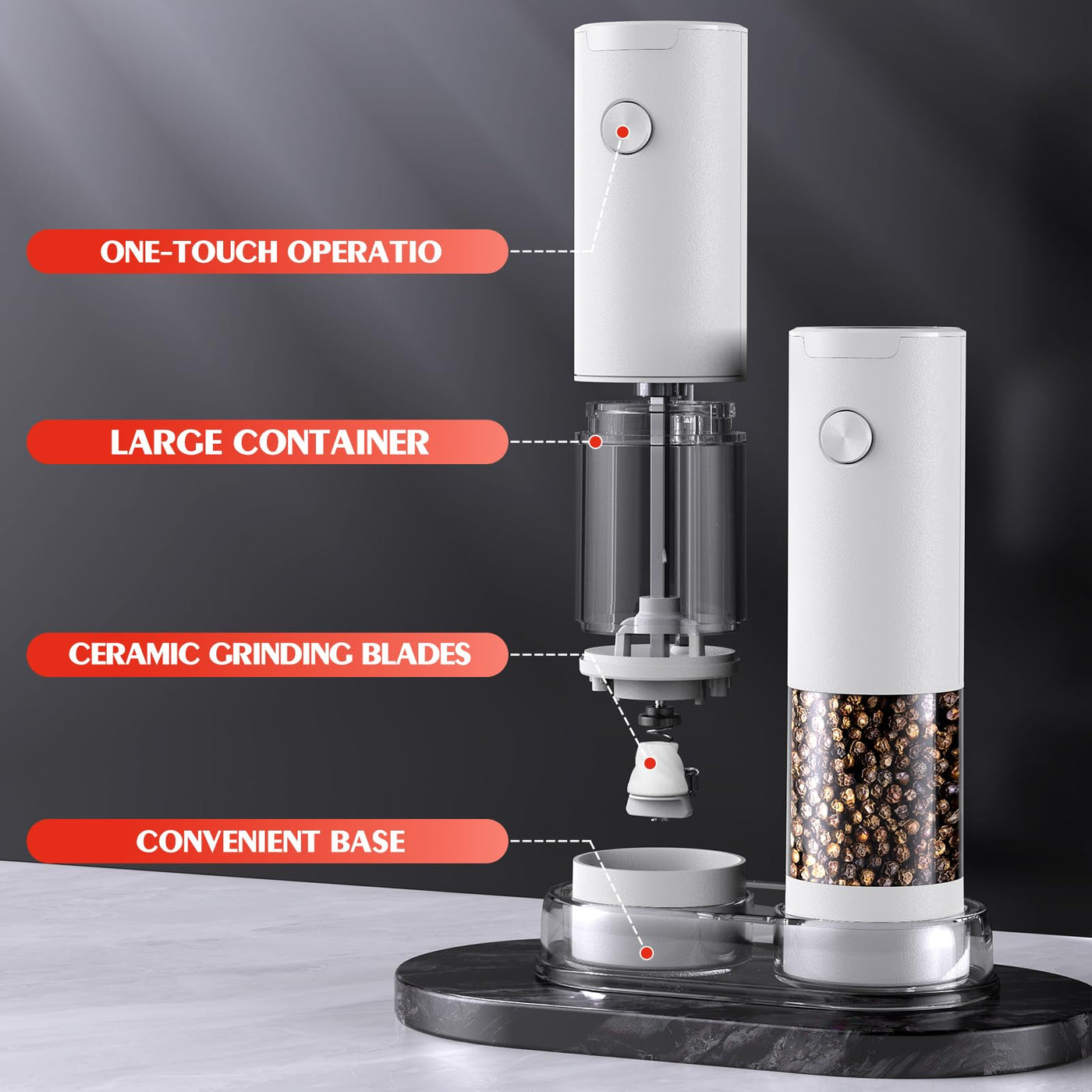 Electric Salt and Pepper Grinder
