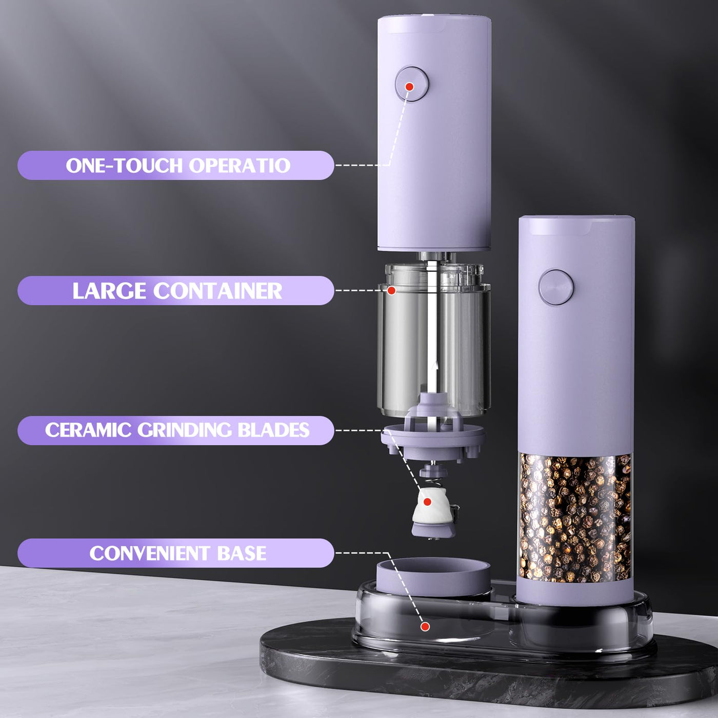 Electric Salt and Pepper Grinder