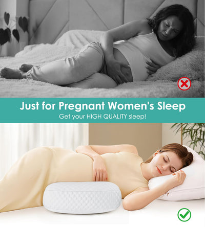 Pregnancy Pillows for Sleeping, Memory Foam Maternity Pillow Support for Back Belly HIPS, Adjustable Travel Wedge Pillow for Pregnant Women, Side Spleeping Pregnant Pillows with Cooling Pillowcase